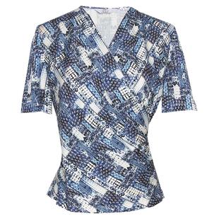 简爱诺商场专柜法式女士真丝t恤v领针织弹力短袖上衣夏J2110155XS