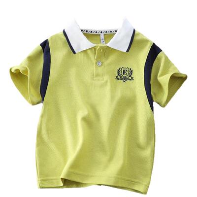 男童夏季新款翻领短袖POLO衫