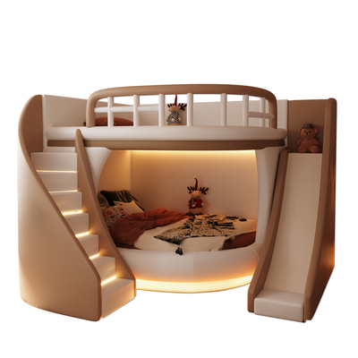 新儿童床高低床双层软包床小户型