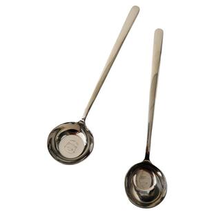 316不锈钢马蹄勺加深精品吃饭勺喝汤勺舀勺甜品勺子调更汤匙饭更