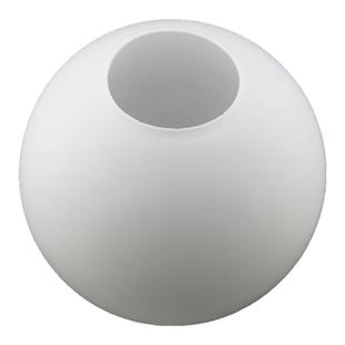 奶白磨砂圆球形玻璃开口灯罩分子魔豆吸顶吊灯台灯G9螺口外壳配件