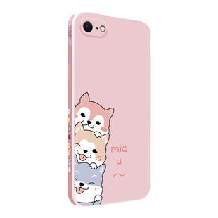 适用苹果se手机壳新款三只狗狗iPhonese女高级感手机套se2液态硅胶情侣软壳se 2二代网红ip全包防摔i外壳超薄