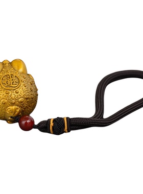 手感好纯黄铜金蟾手把件工艺品