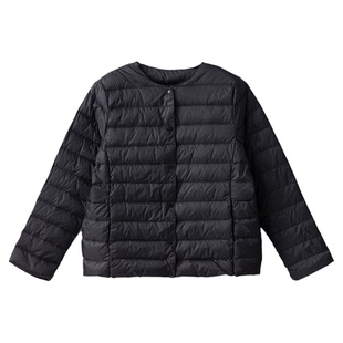 丝艺 95白鹅绒服叠穿圆领轻薄羽绒服外穿 内胆保暖短外套2025冬