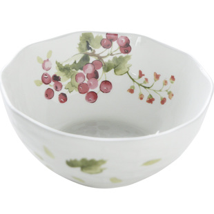 日式秋实席纹碗 田园饭碗 甜品碗 早餐浮雕陶瓷 创意骨瓷 沙拉碗