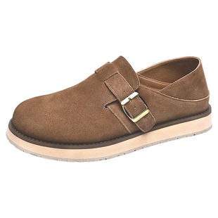 金猴全包勃肯鞋男款2025年新款秋冬季厚底男士休闲半拖博肯鞋男鞋