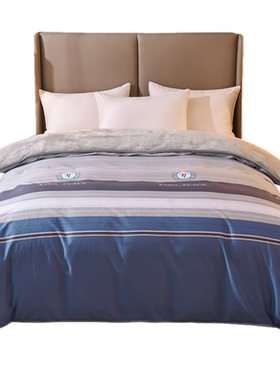 一面纯棉一面绒被套斜纹