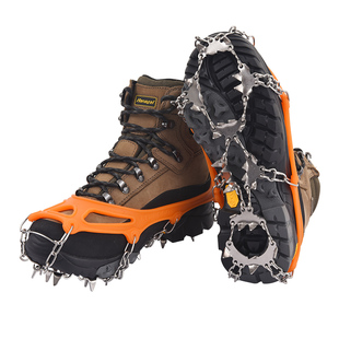 冰爪防滑鞋套户外徒步登山雪地冰抓简易成人儿童冬季冰上防摔雪爪