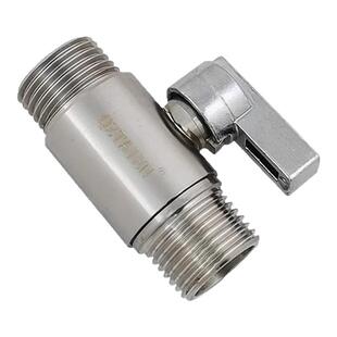 304不锈钢水龙头三角阀球阀带开关活接三通分水器4分6分转换接头