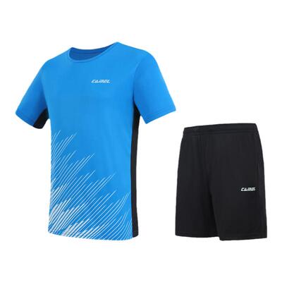 骆驼羽毛球服夏透气运动套装