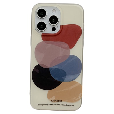 MoreRex小众艺术几何色块适用苹果15手机壳iphone17promax新款14高级感13全包防摔保护套16pro双层女款超好看