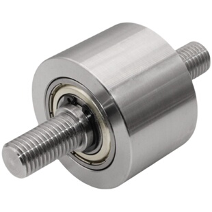 皮带传输送带机主从动金属铁无动力滚筒线轮轴托辊配件压轮砂带机