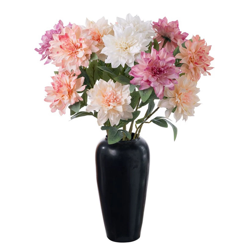 大丽花仿真花假花绢花家居装饰