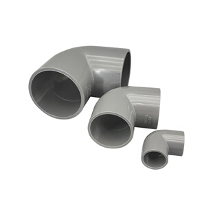 90度PVC弯头20 25 50 110 160 250 500大口径pvc给水胶粘内插弯头