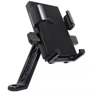 电动车手机支架外卖导航支架加厚夹持稳固外卖骑手专用可自动锁紧