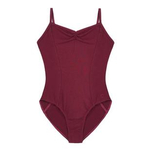 Sansha三沙芭蕾舞练功服女成人舞蹈形体服艺考高胯吊带连体体操服