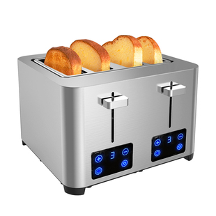 Tenfly添美家烤面包机4片烤吐土司家用商用小型早餐不锈钢多士炉