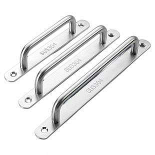 加厚实心304不锈钢拉手明装柜门木门大门推拉移门防盗门把手手柄