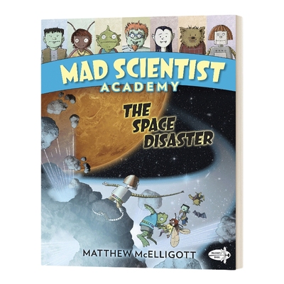 英文原版 Space Disaster 疯狂科学学院系列漫画3 悬疑探险 Mad Scientist Academy #3 儿童英语百科科普读物 英文版进口原版书籍