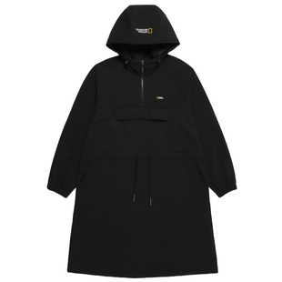 0130秋冬National Geographic国家地理女士束腰防风连帽连衣裙R