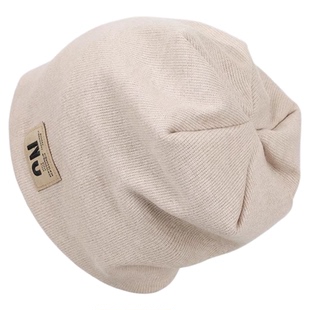 无压感睡帽秋冬季产后保暖月子帽防风头套显脸小百搭针织防风护耳