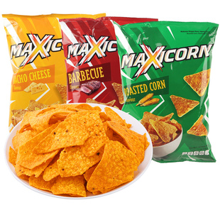 印尼进口MAXICORN玉米片140g*3袋奶酪味大包膨化追剧休闲零食薯片