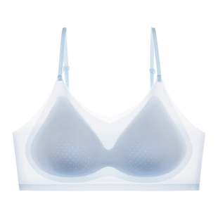 梵客隆无痕内衣女冰丝轻薄透气果冻胶软支撑防下垂收副乳提拉上托