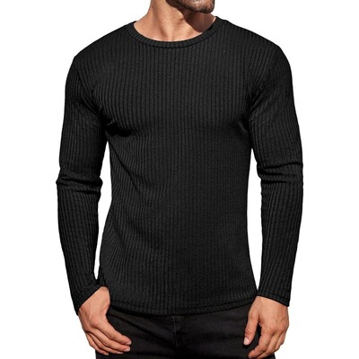 O 10500 Men's Striped Long Sleeve T-Shirt 男士条纹长袖T恤