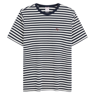 Brooks Brothers/布克兄弟男士26春夏新款纯棉圆领条纹短袖T恤