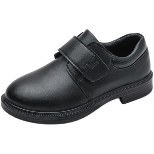 回力童鞋男童黑色小皮鞋2025新款春秋英伦风女童鞋儿童学生演出鞋