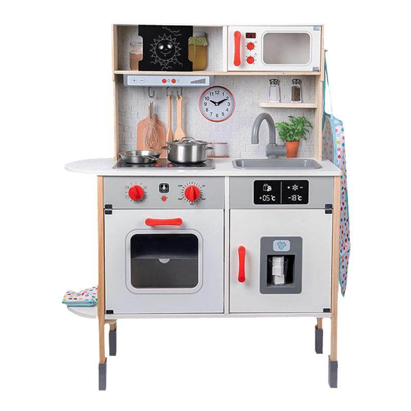 木质仿真厨房过家家声音灯光玩具