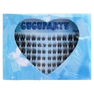 GUGUPARTY原创天使心anna精致猫系少女自带钓系前短后长C翘假睫毛