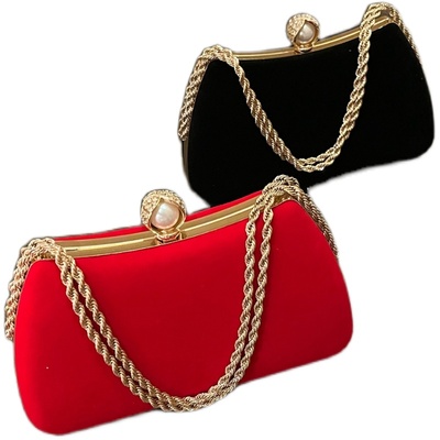 高端手包丝绒旗袍礼服晚宴包