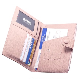 日本进口防盗刷出国留学旅行护照包多功能收纳证件包护照夹女卡包