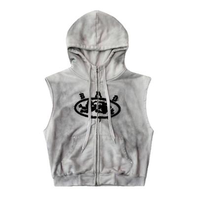 badblood美式复古连帽马甲