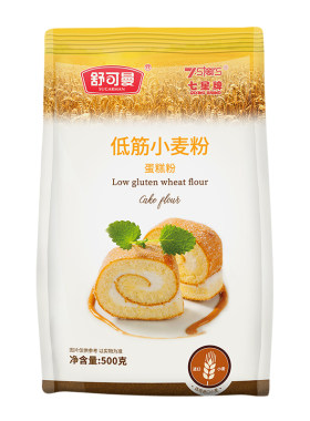 舒可曼低筋面粉500g蛋糕烘焙原料