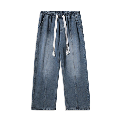 牛仔裤男款男生宽松直筒休闲长裤