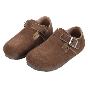 2025秋冬季新款儿童软底勃肯鞋女童真皮短靴男童休闲皮鞋勃肯短靴