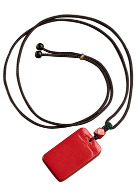 朱砂平安无事牌马年高档吊坠男女情侣款项链挂件本命年实用的礼物