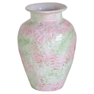 法式创意油画风设计水培插花陶罐