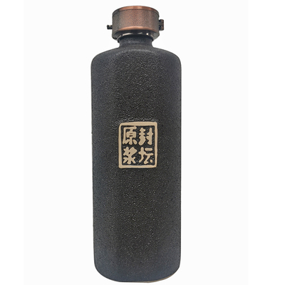 复古风磨砂釉陶瓷空酒瓶密封酒罐