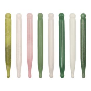 天然绿东陵按摩笔 拨经棒点穴笔拔筋笔刮痧点穴棒美容院专用神器