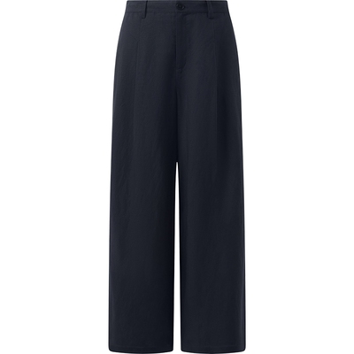 【商场同款】播26夏新品窄版休闲裤女高腰阔腿裤子BDT7KD3003