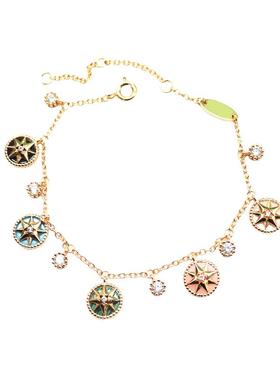 2025年秋季新款彩色多巴胺珍珠手链星星五花爱心小蜜蜂轻奢手环