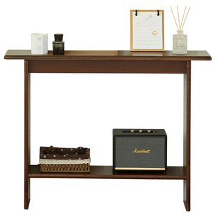 实木玄关桌入户极窄玄关台客厅窄条桌走廊小户型靠墙新中式条案