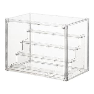 盲盒收纳展示架防尘公仔手办架子透明亚克力摆件柜泡泡玛特展示盒