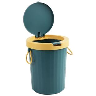 居家家带盖垃圾桶家用卫生间厨房按压客厅轻奢大容量厕所防水弹盖