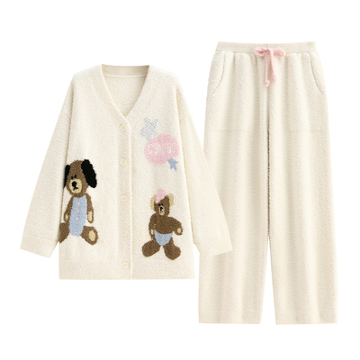 【商场同款】悦内女士半边绒睡衣