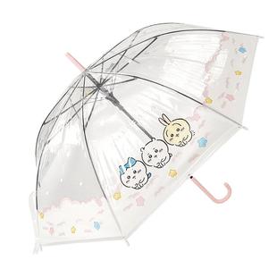 MINISO名创优品Chiikawa长柄伞透明伞晴雨两用手动遮阳防晒伞可爱