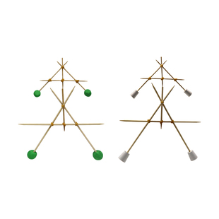 S4竹签杂技陀螺重心平衡不倒翁科学实验器材小问号STEAM小制作